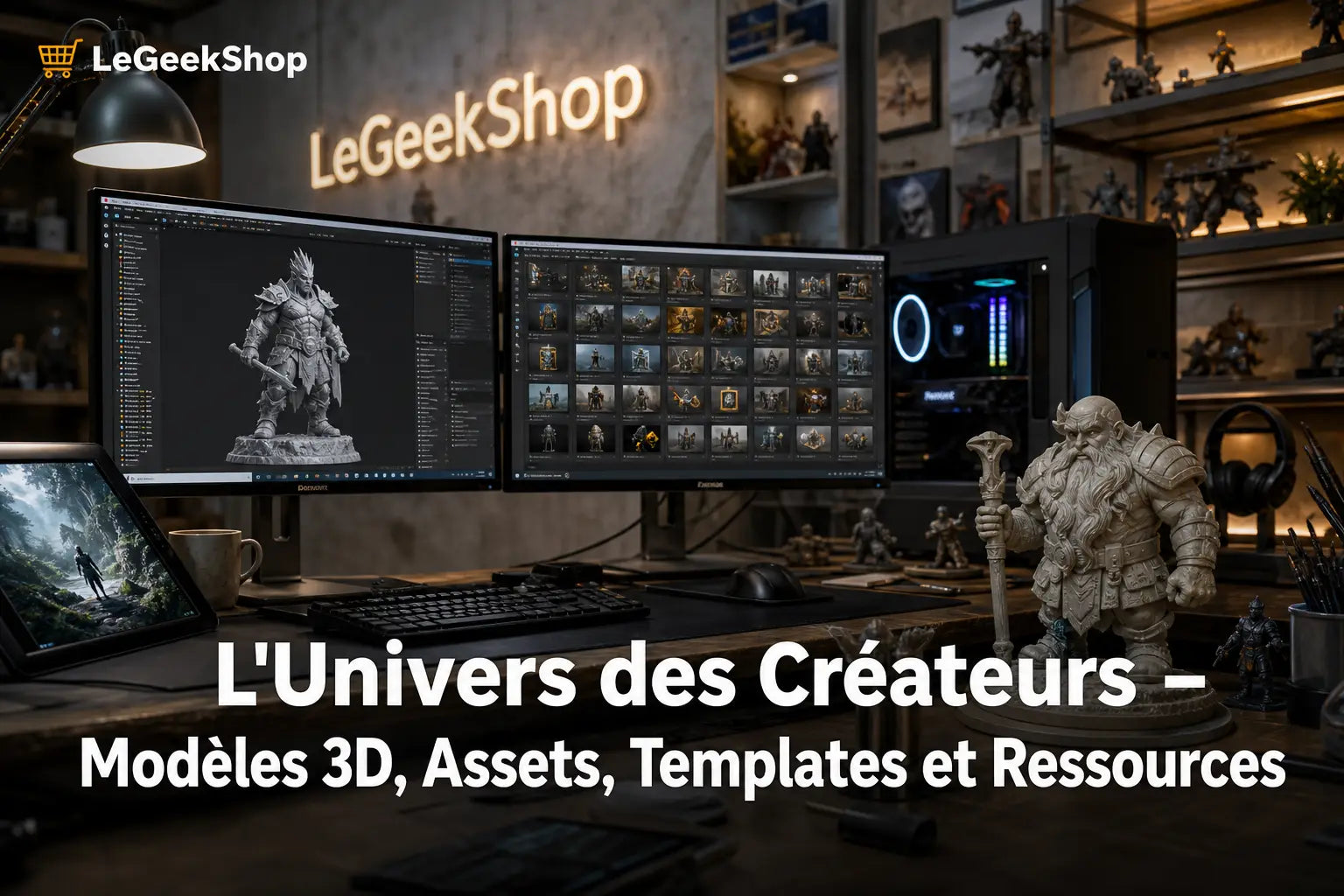L'Univers des Créateurs – Modèles 3D, Assets, Templates et Ressources — LeGeekShop