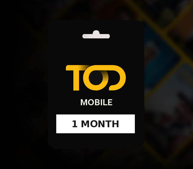 TOD TV Mobile 1 Month Subscription Key AE