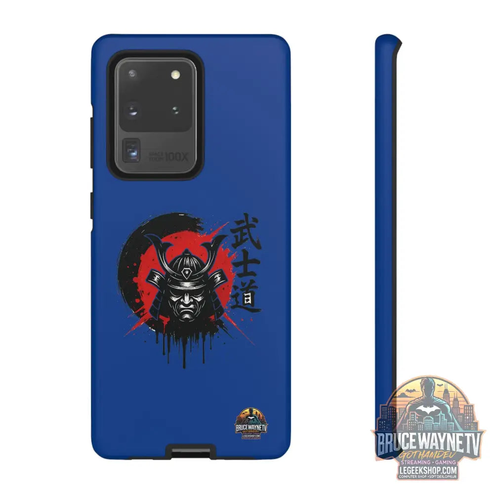 📱 samurai phone case Bleue foncé – coque renforcée Pixel & Galaxy 📱 - Samsung Galaxy S20 Ultra / Matte - Phone Case
