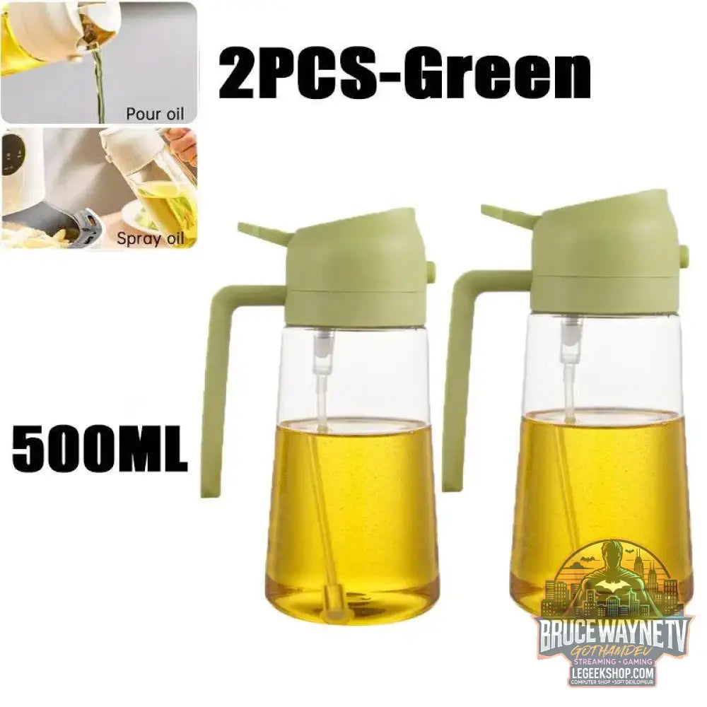 🥗 Bouteille de Pulvérisation d’Huile 2-en-1 | Distributeur & Spray pour Cuisine, BBQ & Pique-Nique 🌿🔥 - Legeekshop