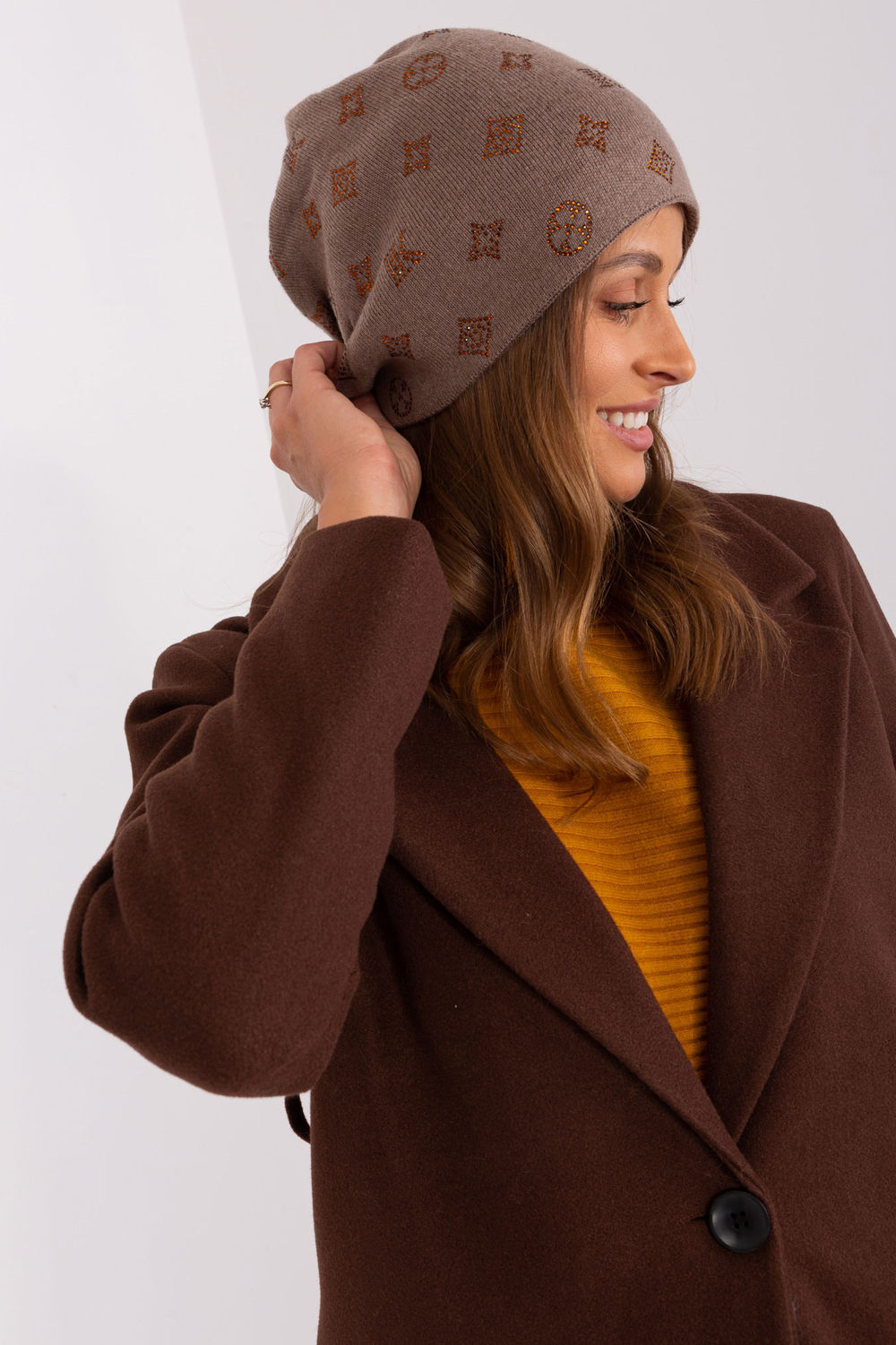 Bonnet femme AT — brun