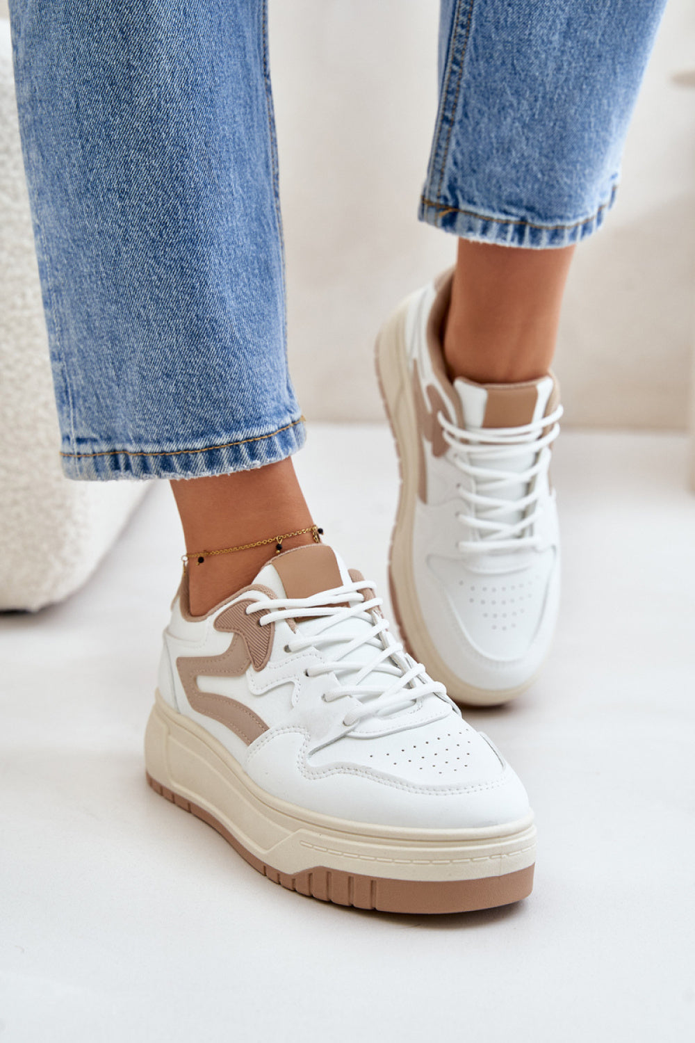Baskets femme Step in style À Plateforme À — blanc
