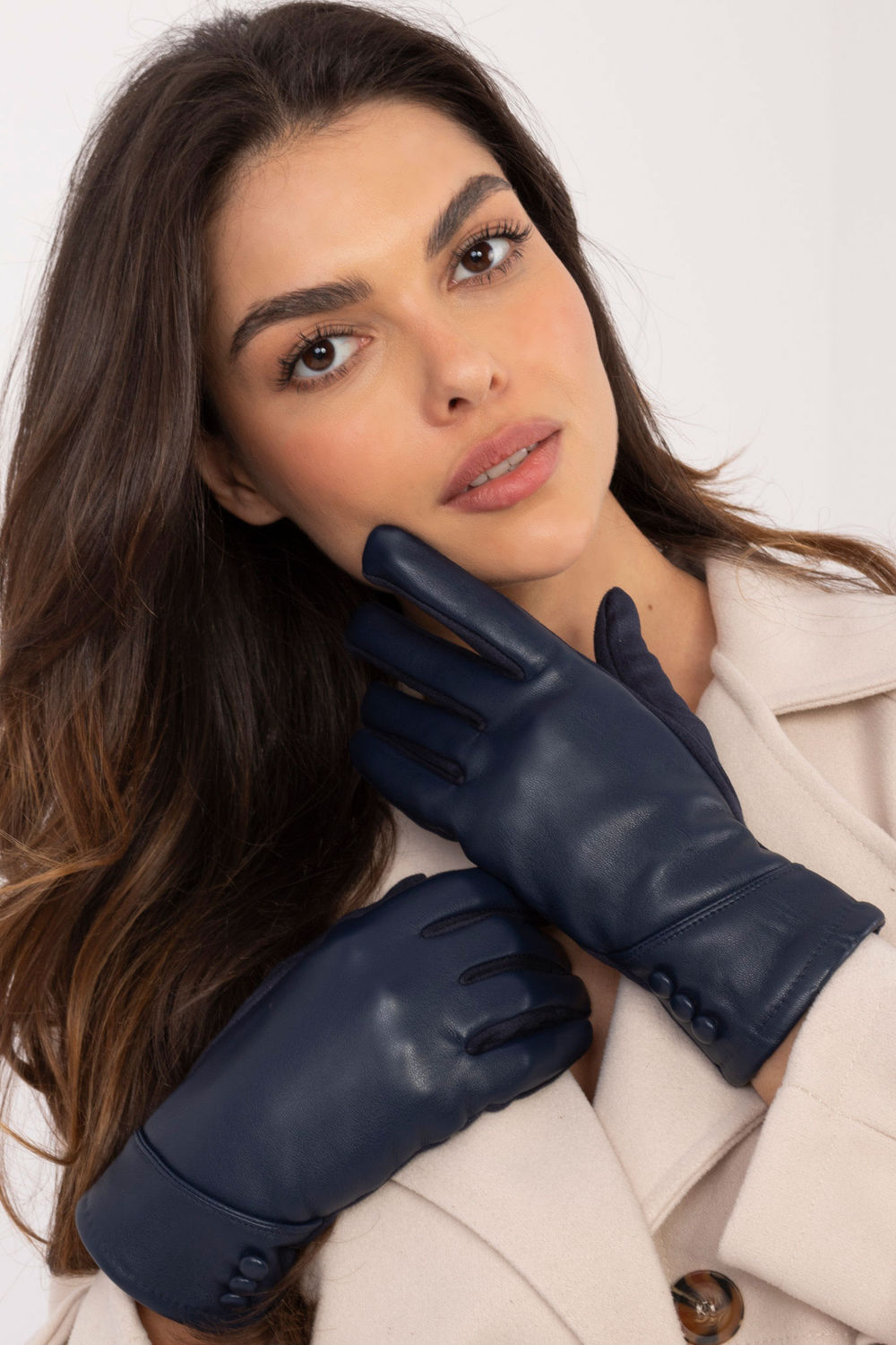 Gants femme AT — bleu marine