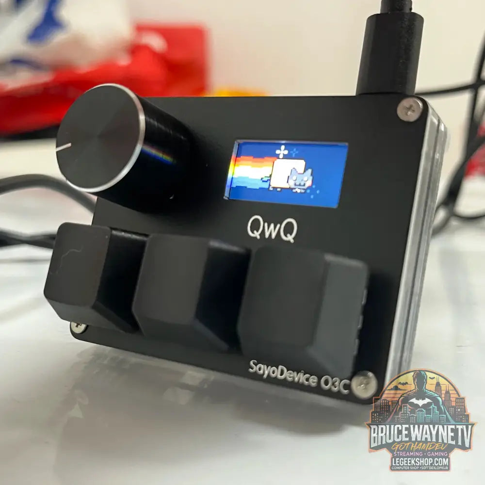 🎮 Mini Clavier Mécanique SayoDevice – Switchs Magnétiques Roses | Écran IPS & Ultra-Réactivité - Legeekshop