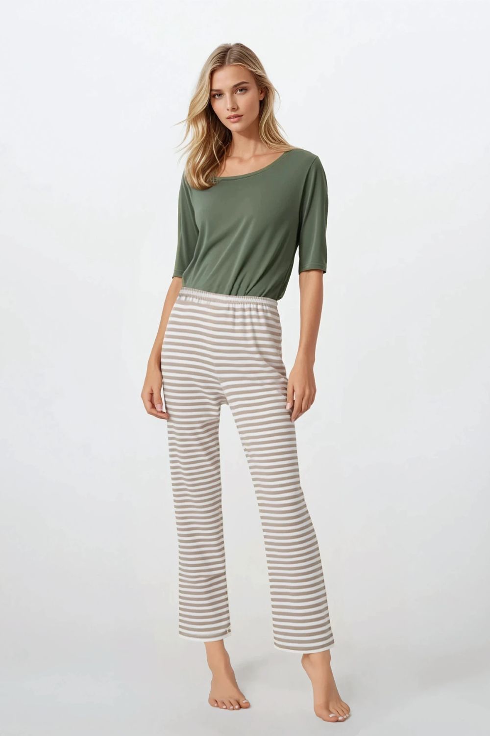 Pyjama femme Momenti Per Me — vert