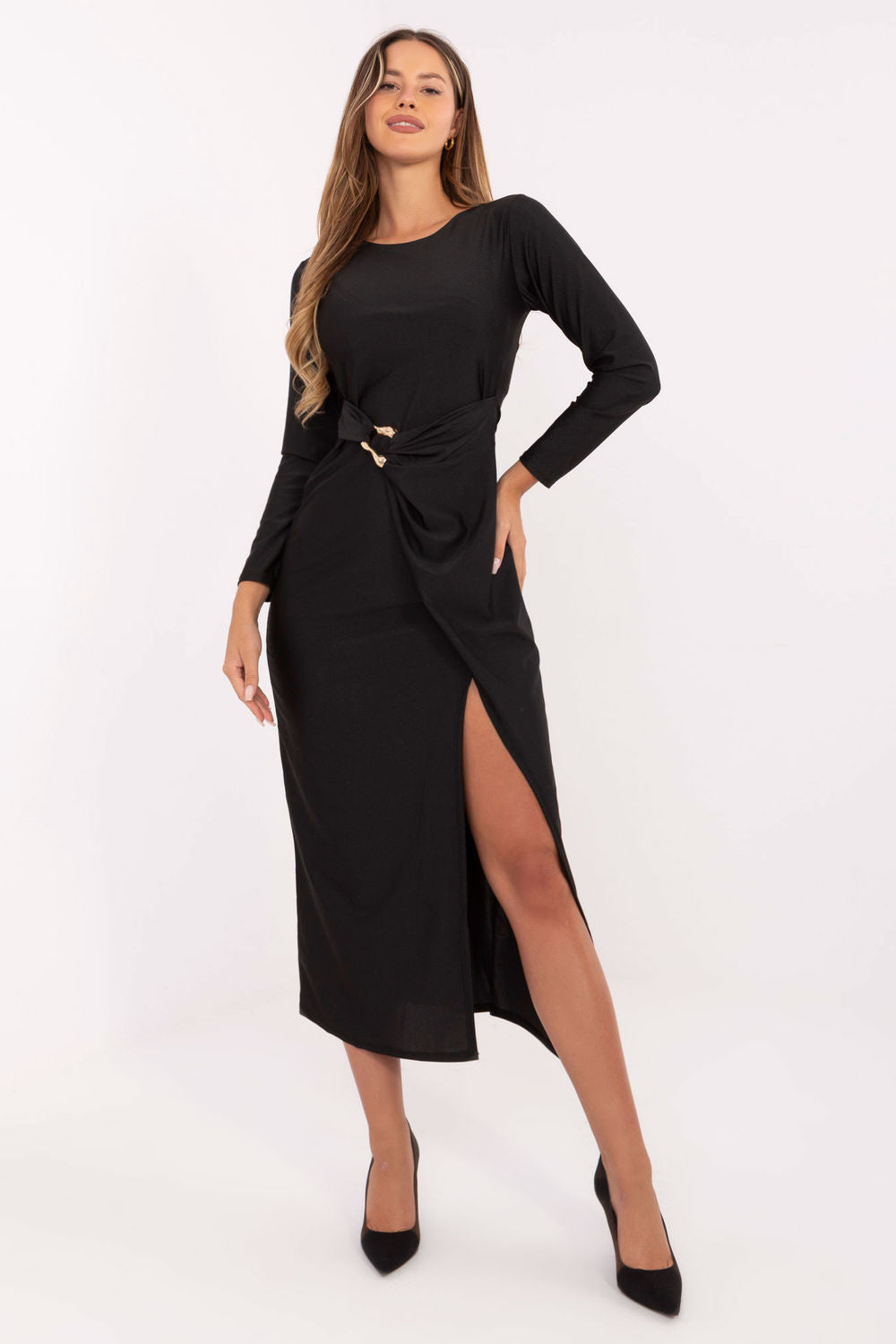 Robe femme Italy Moda De Soirée De — noir
