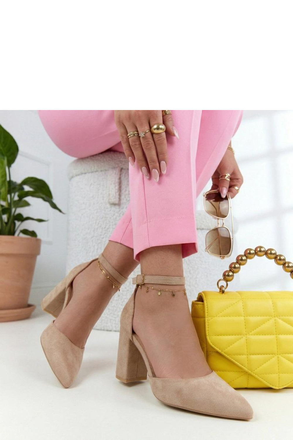 Chaussures à talons femme Solea — beige