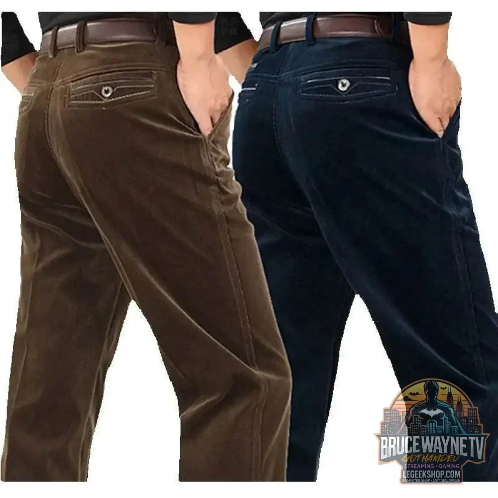 Pantalon en Velours Côtelé Homme, Jogging Ample, Style Décontracté | TQGQG | Wayne Outfitters - Legeekshop