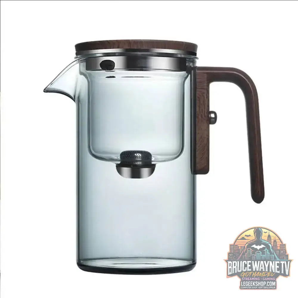 🍵 Théière en Verre avec Séparateur Intégré & Poignée en Bois – 520ML / 720ML - Legeekshop