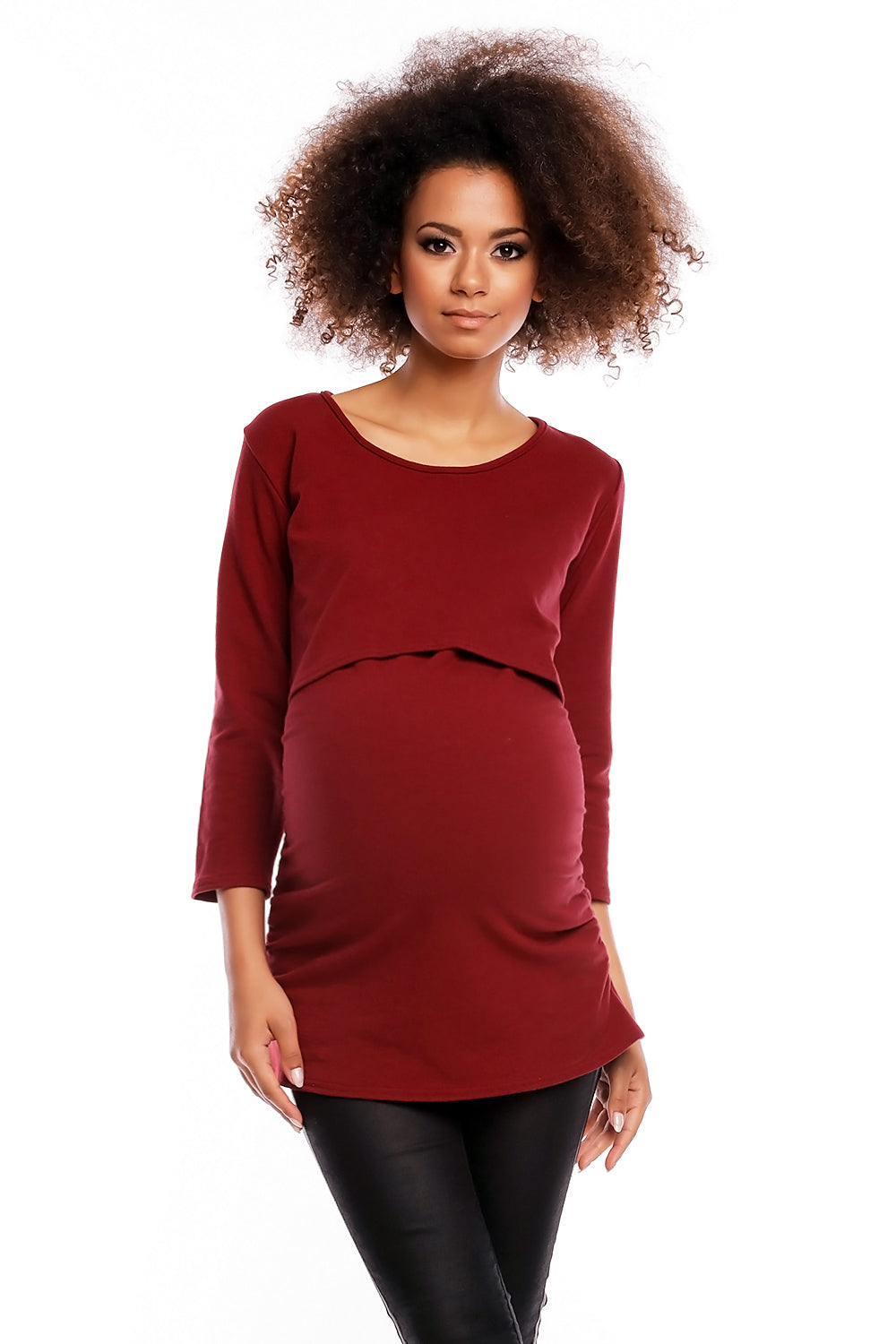 Tunique de grossesse femme PeeKaBoo — rouge