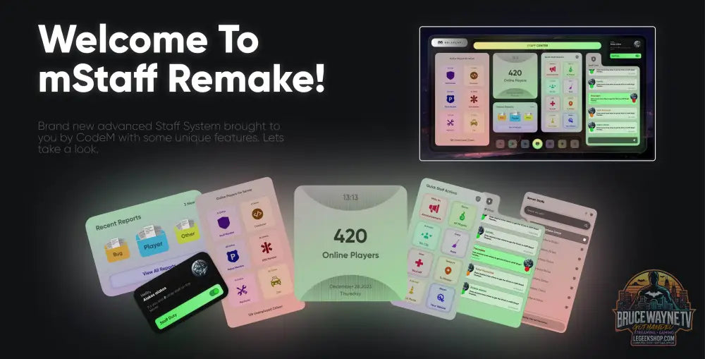 ⚙️ mStaff Remake Open Source — panel admin, vue 3, LeGeekShop