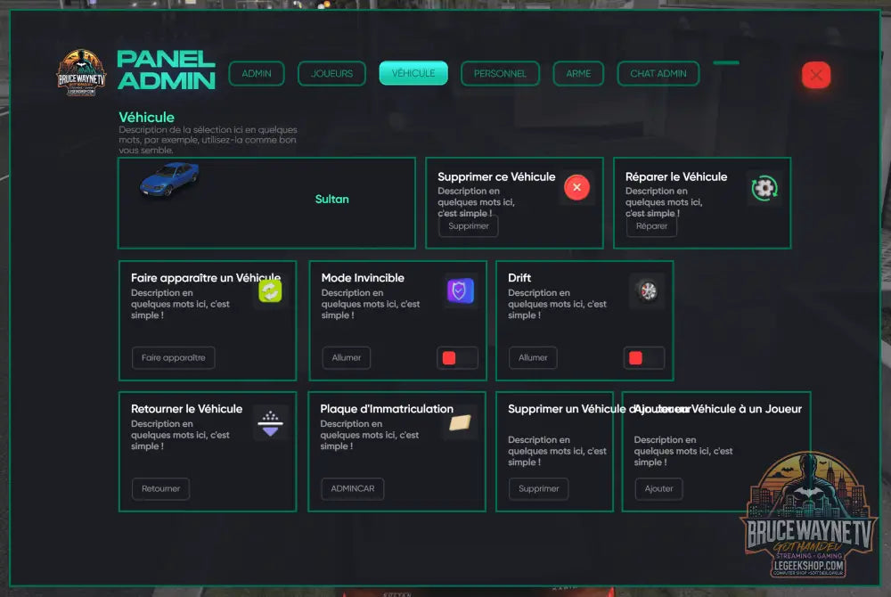 Base Serveur FiveM Fran — Base FiveM, vue 15, LeGeekShop
