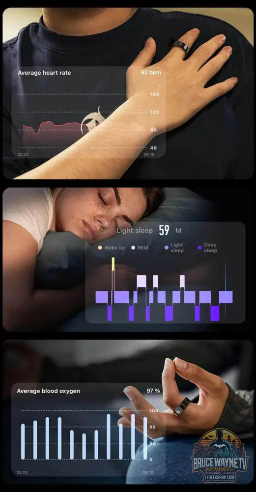 💍 COLMI R12 – Anneau intelligent avec écran tactile & suivi santé - Legeekshop