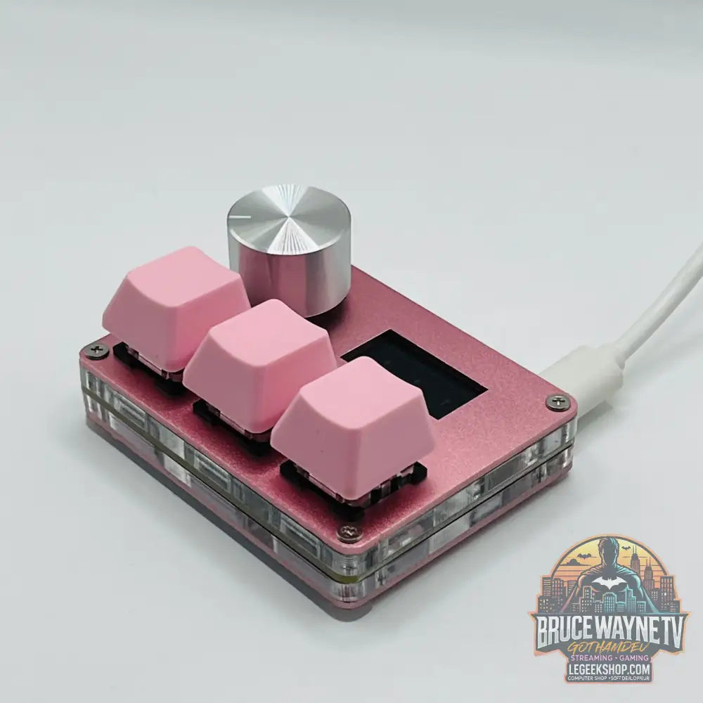 🎮 Mini Clavier Mécanique SayoDevice – Switchs Magnétiques Roses | Écran IPS & Ultra-Réactivité - Legeekshop