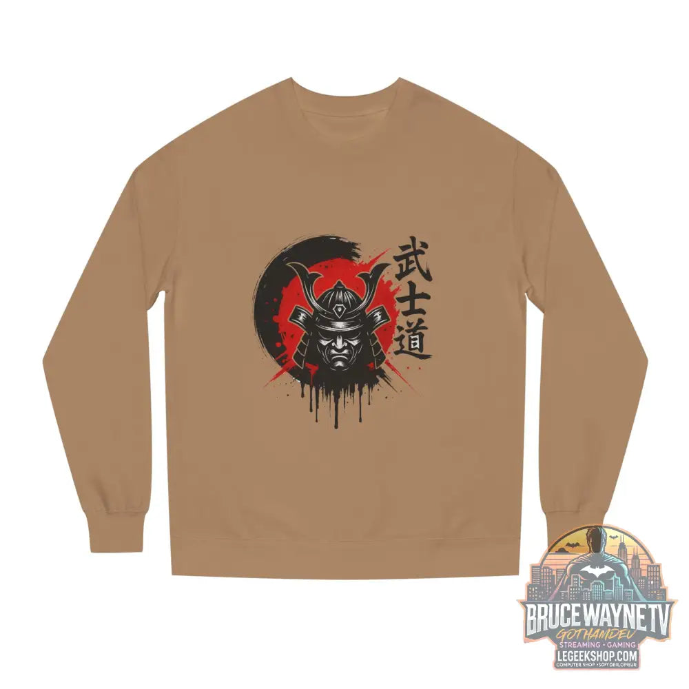 🎮 Samurai Warrior Sweatshirt Unisexe Col Rond 🎮 - Sandstone / XS - Sweatshirt