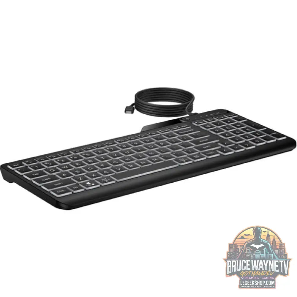 405 Multi-Device Backlit Wired Keyboard - HP