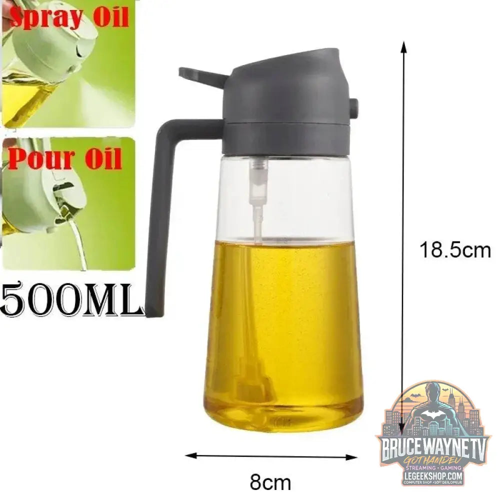 🥗 Bouteille de Pulvérisation d’Huile 2-en-1 | Distributeur & Spray pour Cuisine, BBQ & Pique-Nique 🌿🔥 - Legeekshop