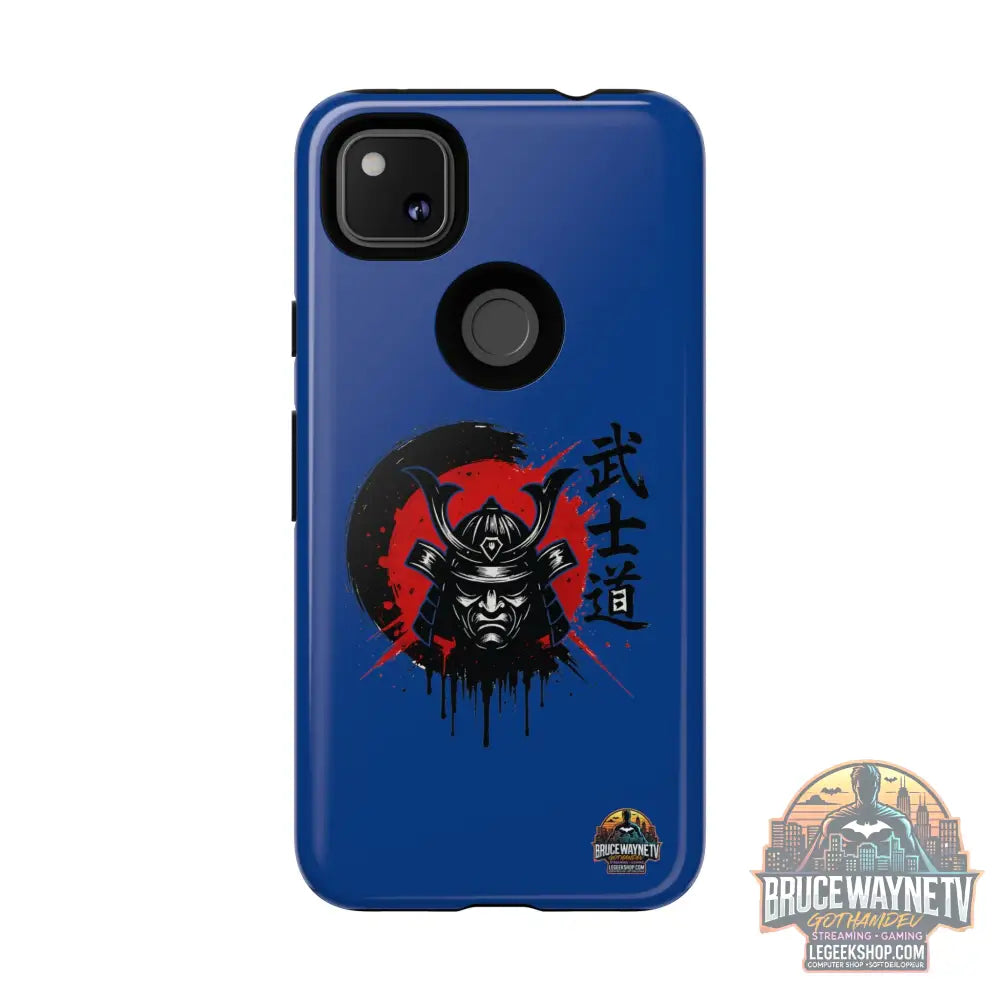 📱 samurai phone case Bleue foncé – coque renforcée Pixel & Galaxy 📱 - Phone Case