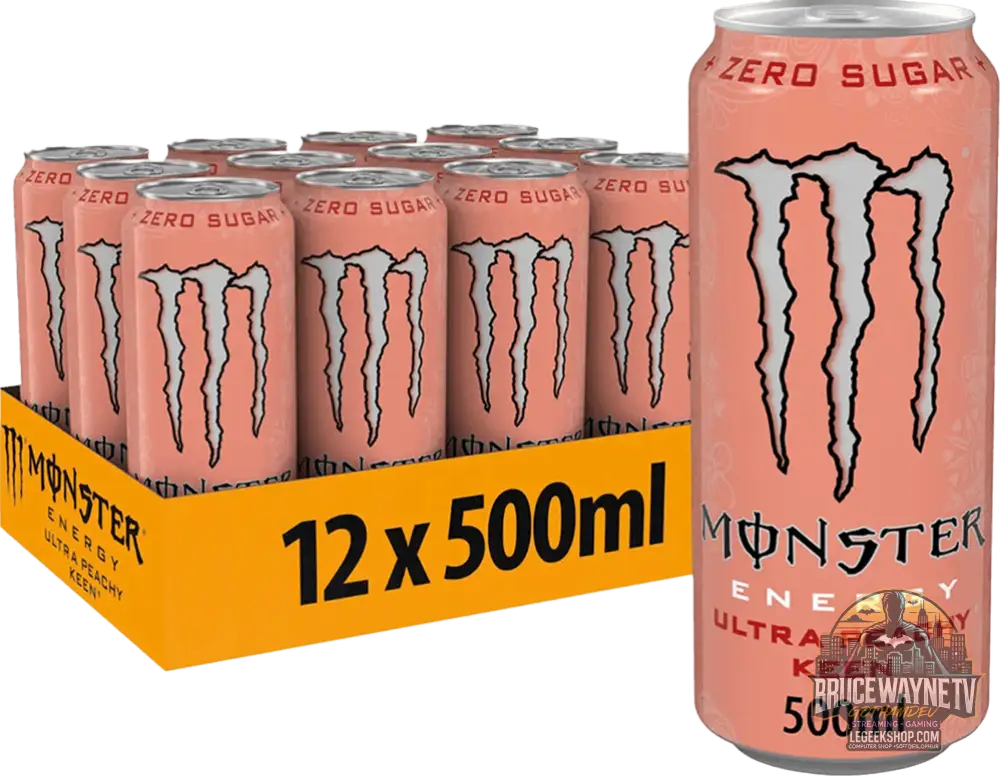 Monster Energy Ultra Peachy Keen (12 x 500 ml) ou à l'unité - Legeekshop