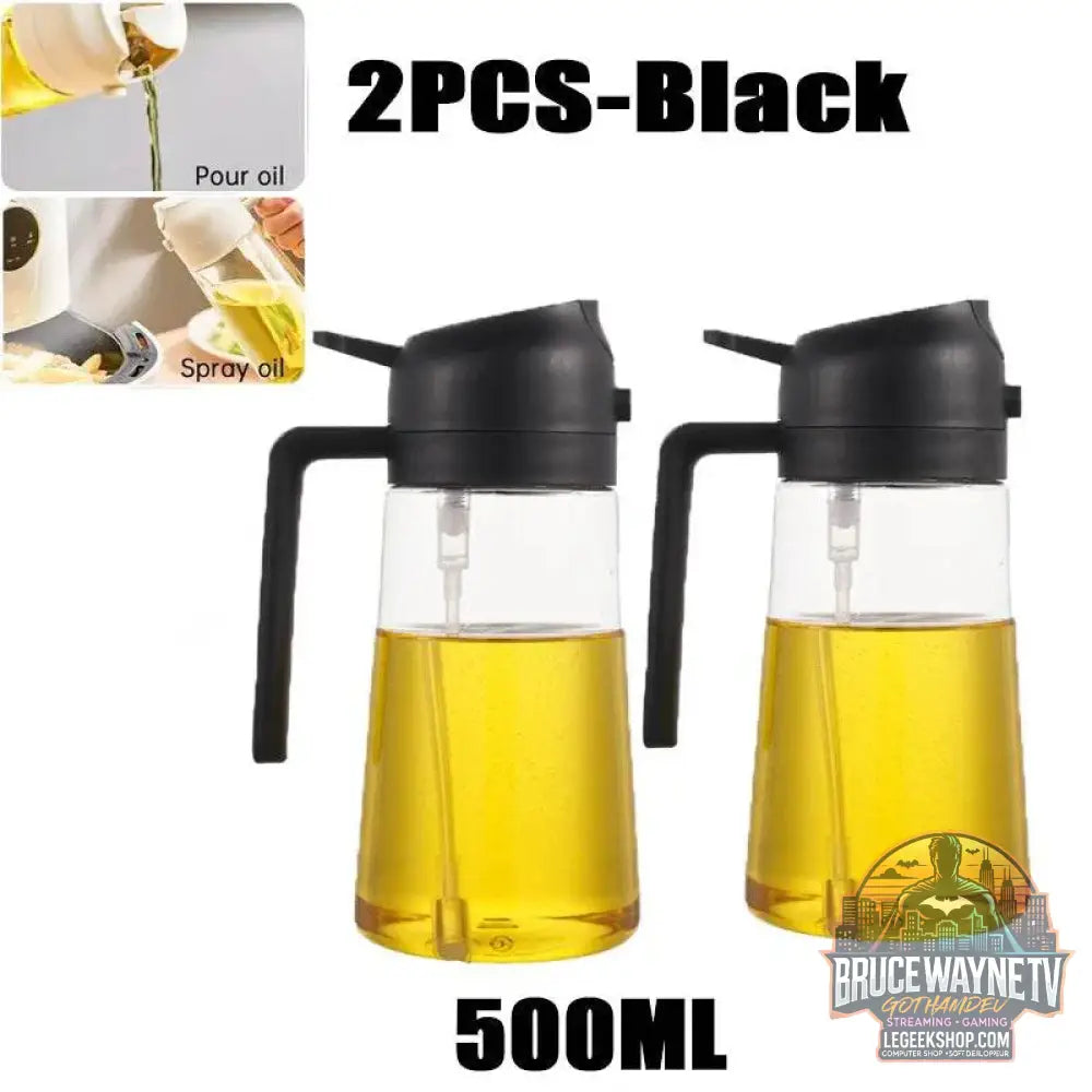🥗 Bouteille de Pulvérisation d’Huile 2-en-1 | Distributeur & Spray pour Cuisine, BBQ & Pique-Nique 🌿🔥 - Legeekshop