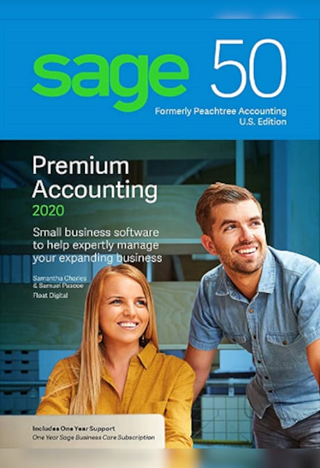 SAGE 50 2020 U.S. Edition (PC) - 1 User PREMIUM ,1 Year - Sage Key - UNITED STATES