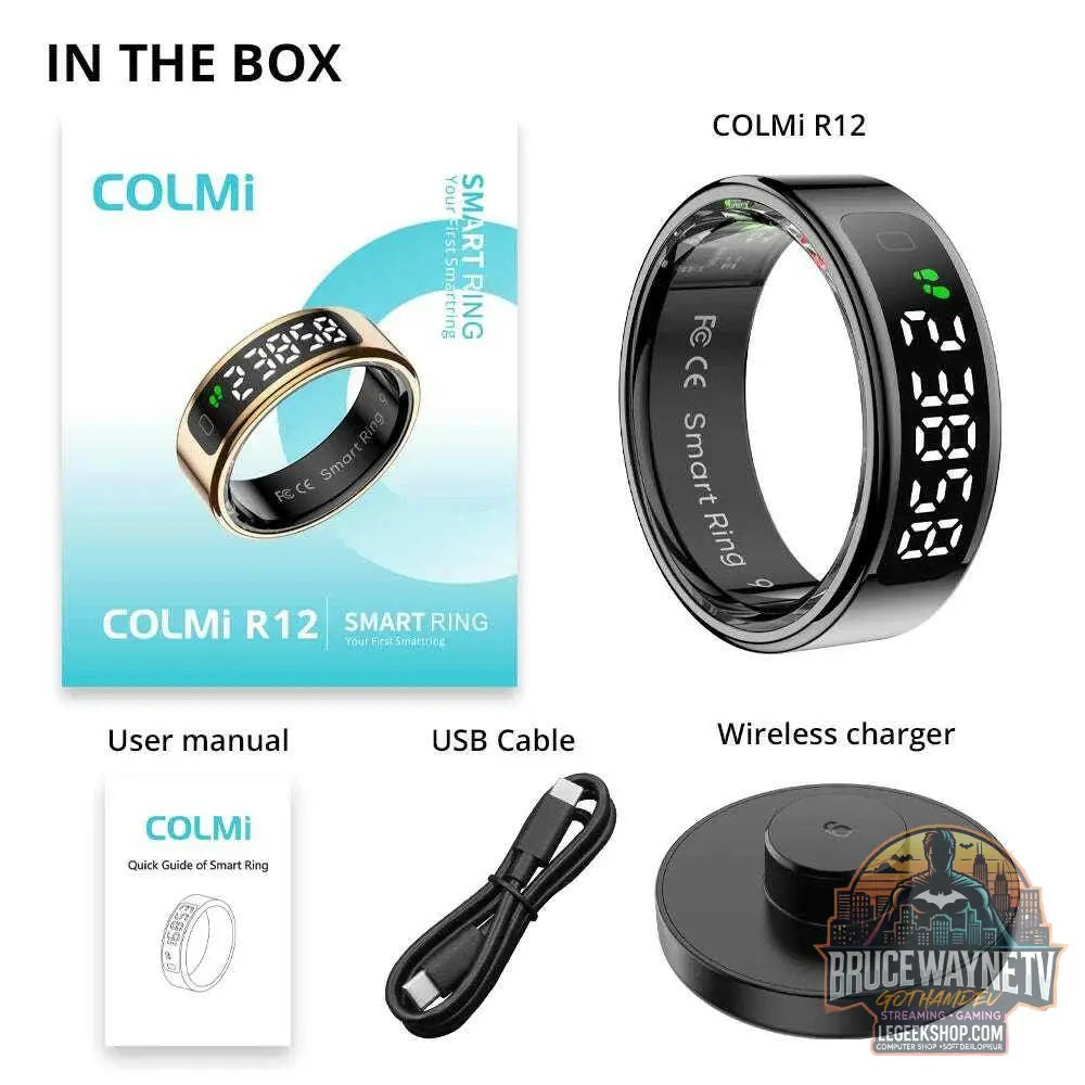 💍 COLMI R12 – Anneau intelligent avec écran tactile & suivi santé - Legeekshop