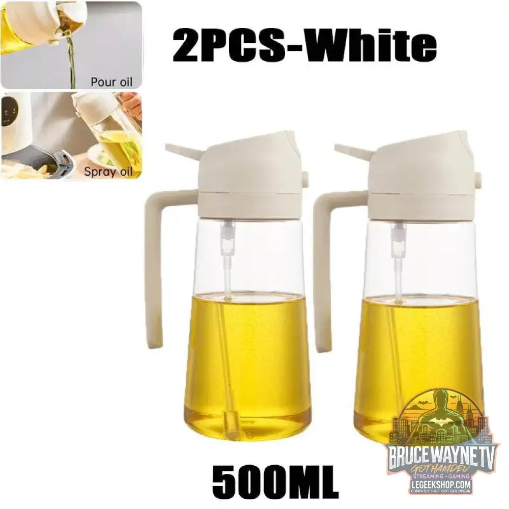 🥗 Bouteille de Pulvérisation d’Huile 2-en-1 | Distributeur & Spray pour Cuisine, BBQ & Pique-Nique 🌿🔥 - Legeekshop