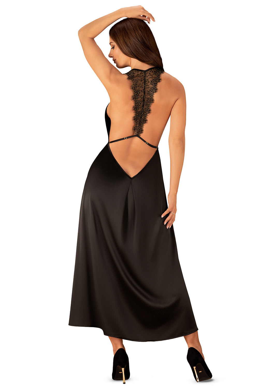 Nuisette femme Obsessive Robe Sexy Robe — noir