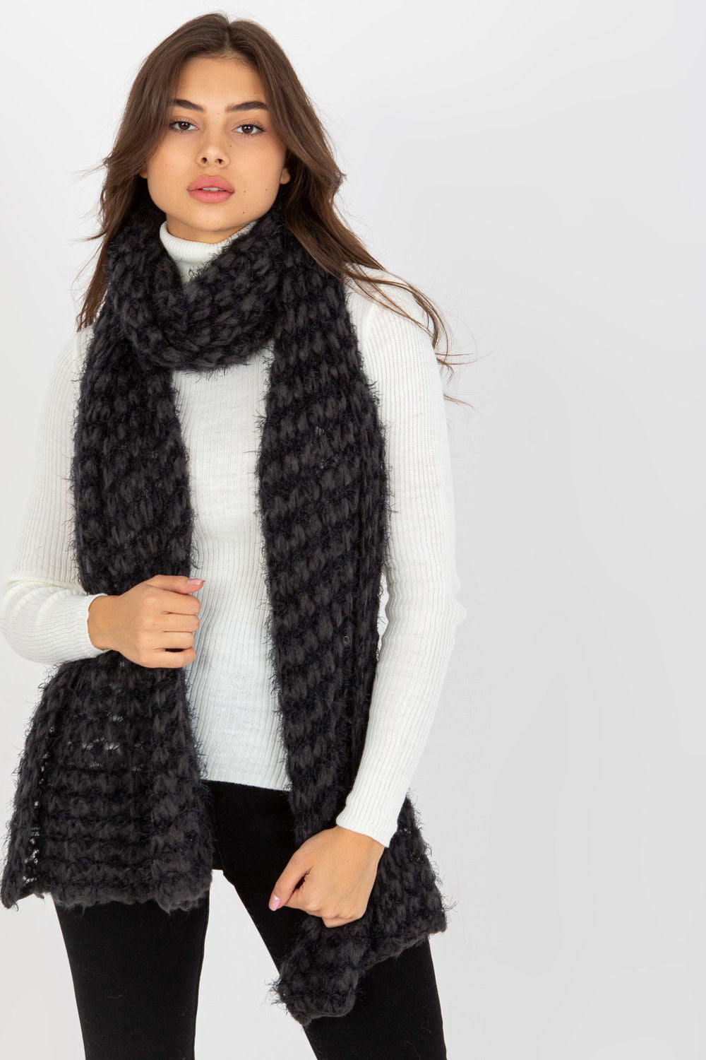 Châle femme AT — gris