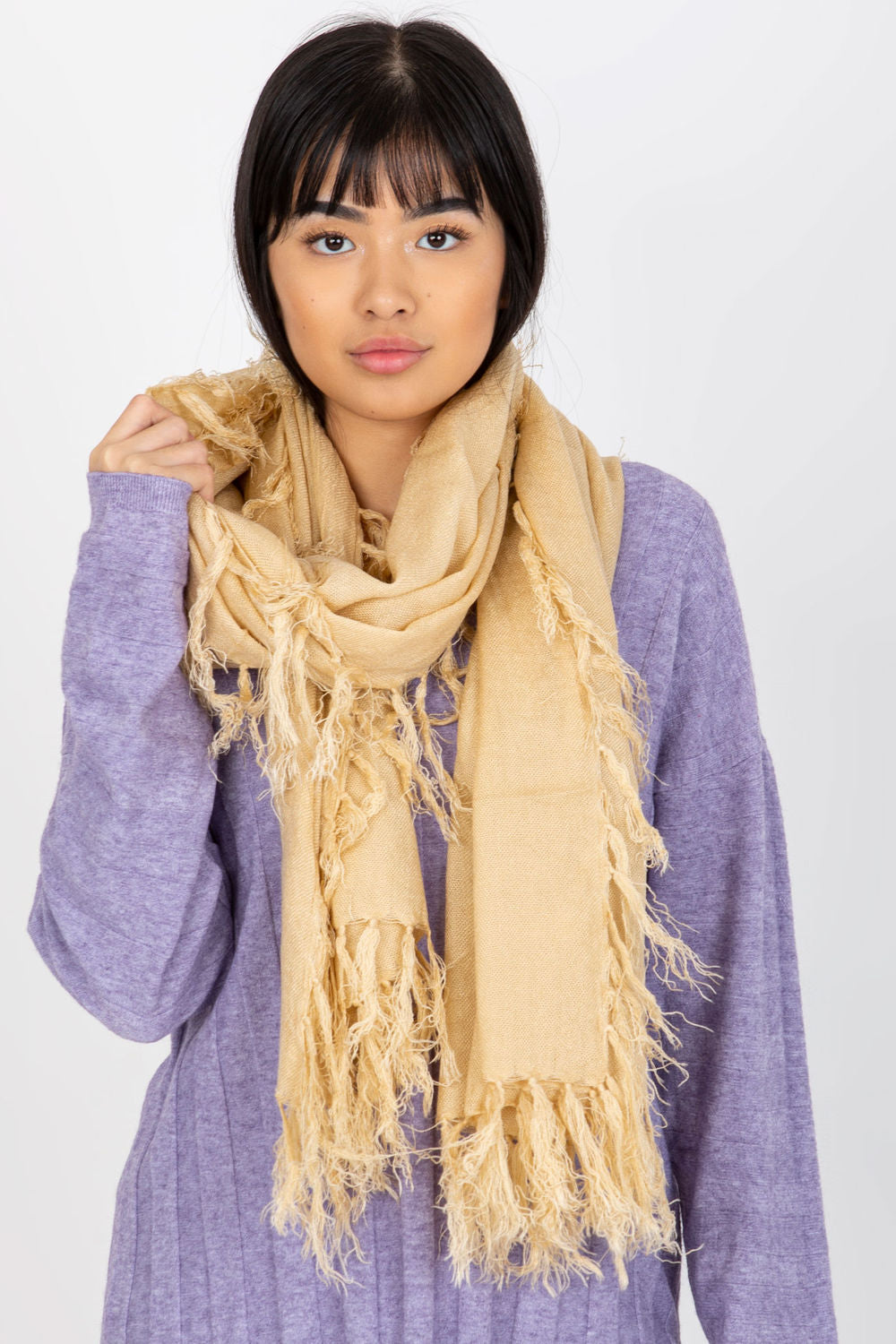 Châle femme AT — beige