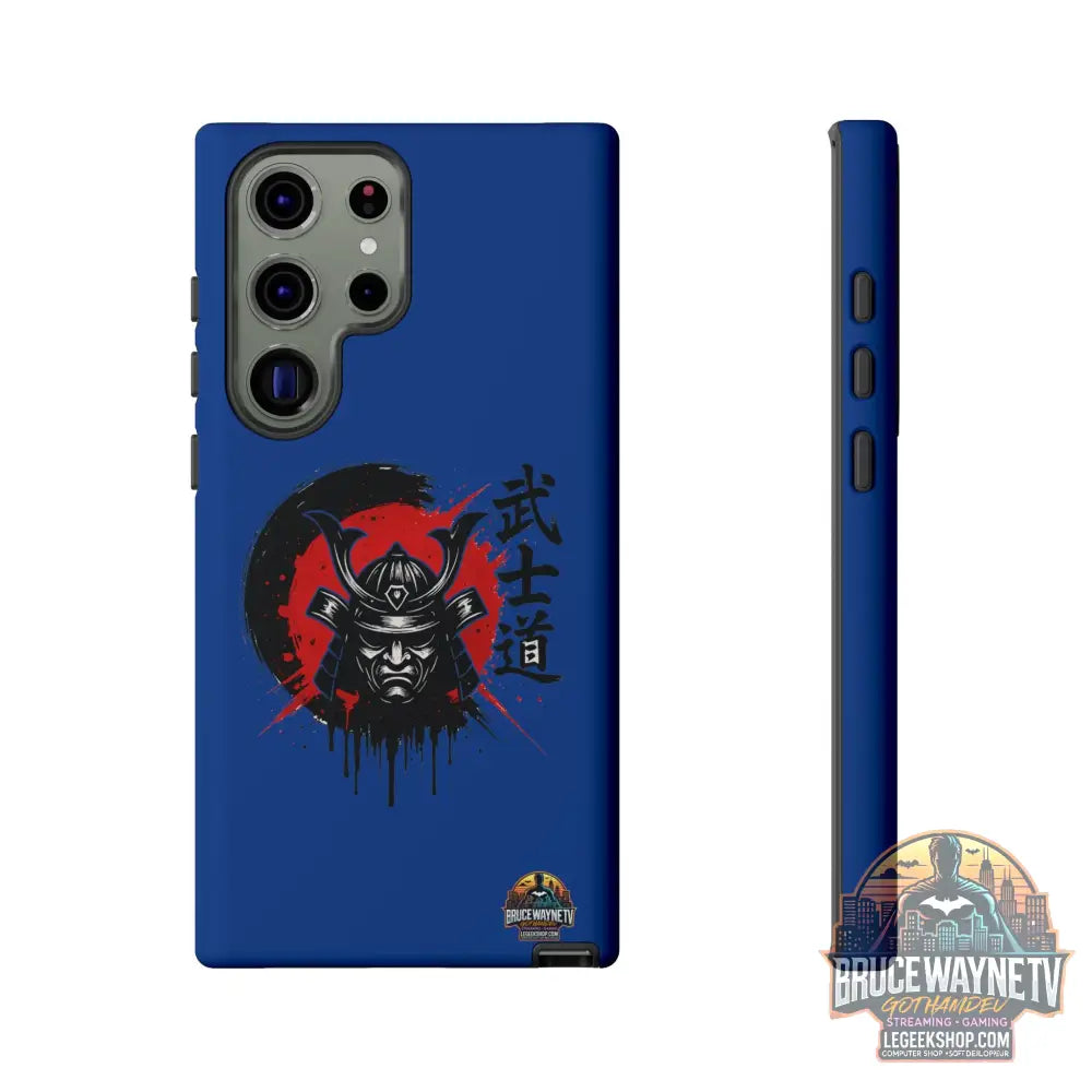 📱 samurai phone case Bleue foncé – coque renforcée Pixel & Galaxy 📱 - Samsung Galaxy S23 Ultra / Matte - Phone Case