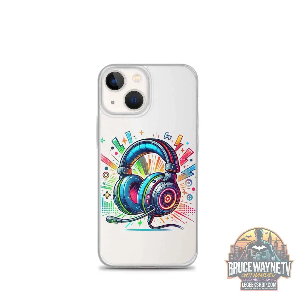 Coque iPhone® Design Gamer Casque Coloré - Legeekshop - Legeekshop