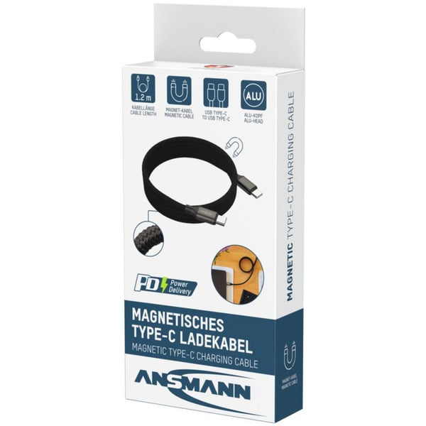 Ansmann Magnetisches USB Typ-C câble de charge - Ansmann - vue 3