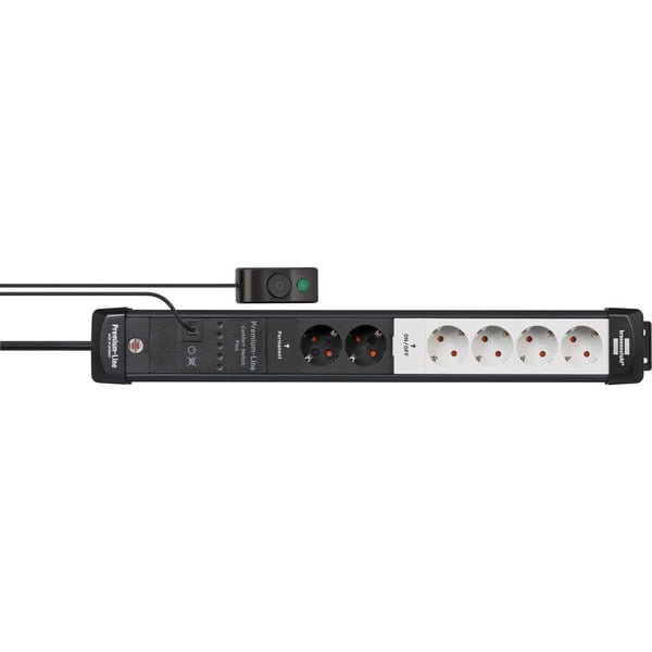 Brennenstuhl Premium-Line Comfort Switch Plus Steckdosenleiste 6-fach, 2x permanent - Brennenstuhl - vue 2
