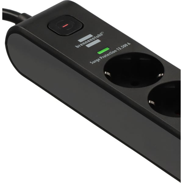 Brennenstuhl Steckdosenleiste 6-fach avec 1x USB-C, 1x USB-A - Brennenstuhl - vue 5