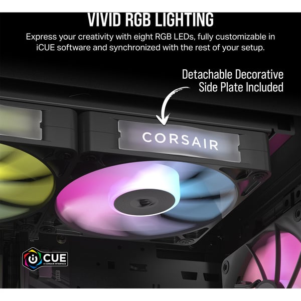 Corsair iCUE LINK RX120 RGB Triple, Gehäuselüfter - Corsair - vue 6
