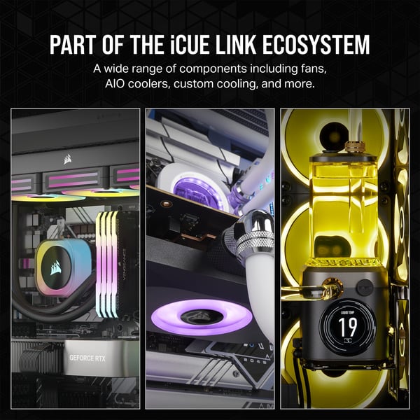 Corsair iCUE LINK RX120 RGB Triple, Gehäuselüfter - Corsair - vue 8