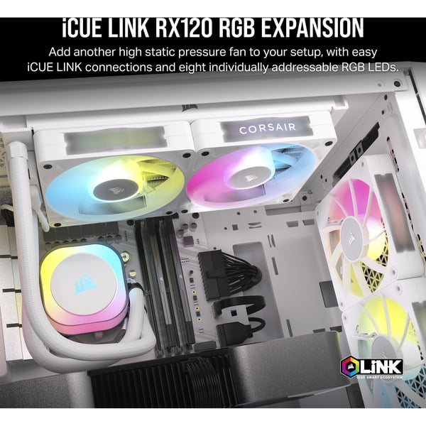 Corsair iCUE LINK RX120 RGB Triple, Gehäuselüfter - Corsair - vue 3