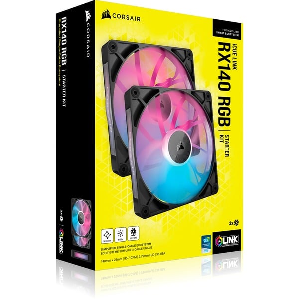 Corsair iCUE LINK RX140 RGB Dual, Gehäuselüfter - Corsair - vue 11