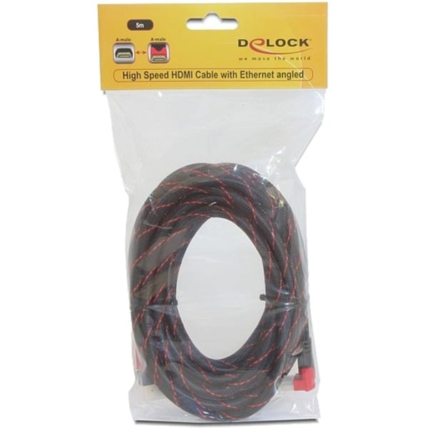 DeLOCK High Speed câble HDMI A (Stecker) > HDMI A (Stecker, gewinkelt) 4K - DeLOCK - vue 2