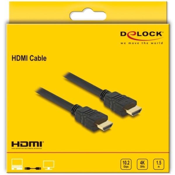 DeLOCK câble High Speed HDMI avec Ethernet Stecker > Stecker 4K - DeLOCK - vue 3