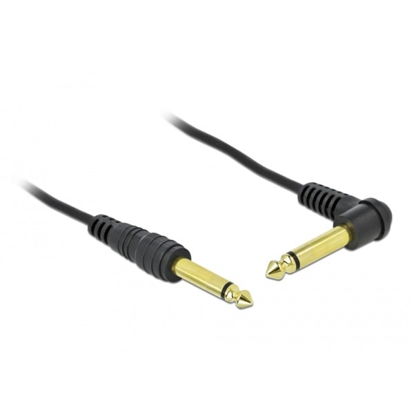 DeLOCK Spiralkabel 6,35mm Mono jacknstecker > jacknstecker gewinkelt - DeLOCK