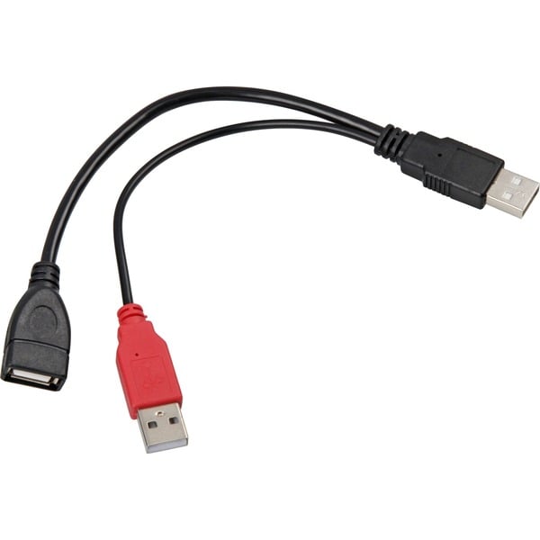DeLOCK USB 2.0 Y-câble, USB-A Stecker + USB-A Stecker > USB-A Buchse - DeLOCK