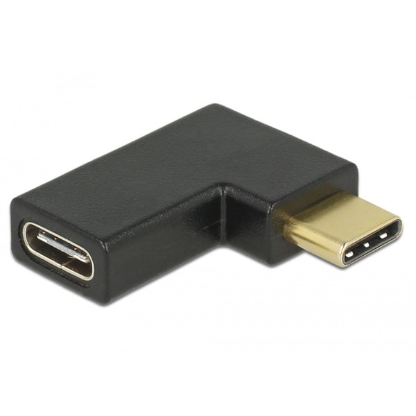 DeLOCK USB 3.2 Gen 2 Adapter, USB-C Stecker > USB-C Buchse 90° - DeLOCK