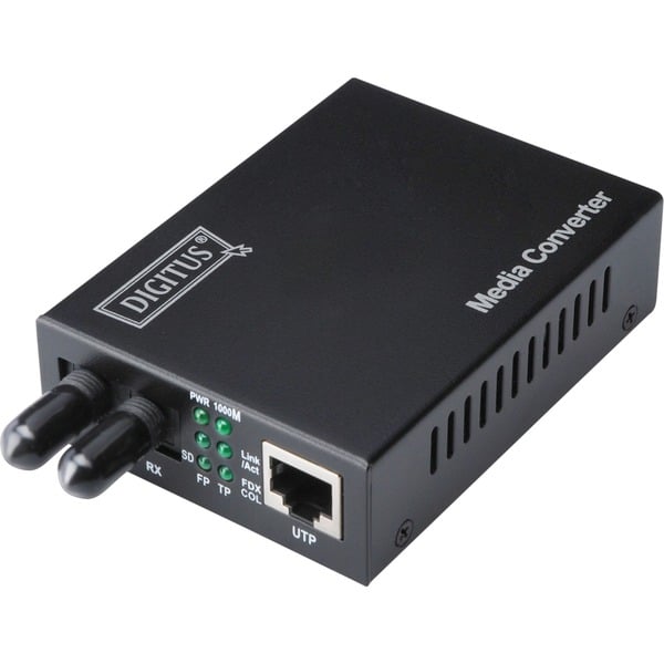 Digitus Gigabit Medienkonverter RJ-45 auf ST-Duplex - Digitus