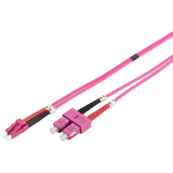 Digitus LWL Patchkabel, Duplex, LC > SC Stecker, Multimode OM4 - Digitus