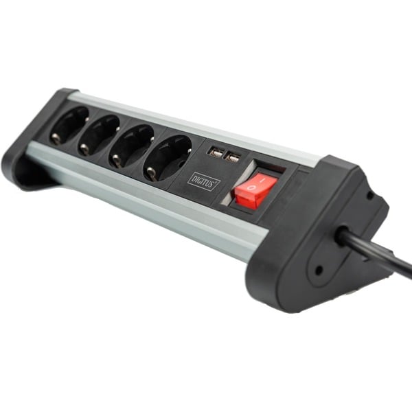 Digitus Office-Steckdosenleiste 4-fach, 2x USB - Digitus - vue 3
