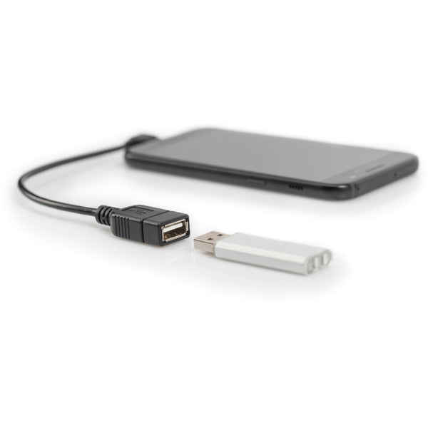 Digitus USB 2.0 Adapter, Micro USB Stecker 90° > USB-A Buchse - Digitus - vue 4