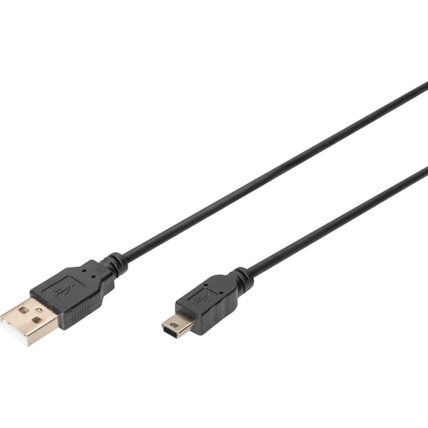 Digitus USB 2.0 Anschlusskabel USB-A (Stecker) > Mini-USB (Stecker) - Digitus