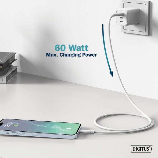 Digitus USB 2.0 Silikon-Anschlusskabel USB-A > USB-C - Digitus - vue 7